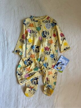 Bluey Size 3-6 Month Onesie and Hat